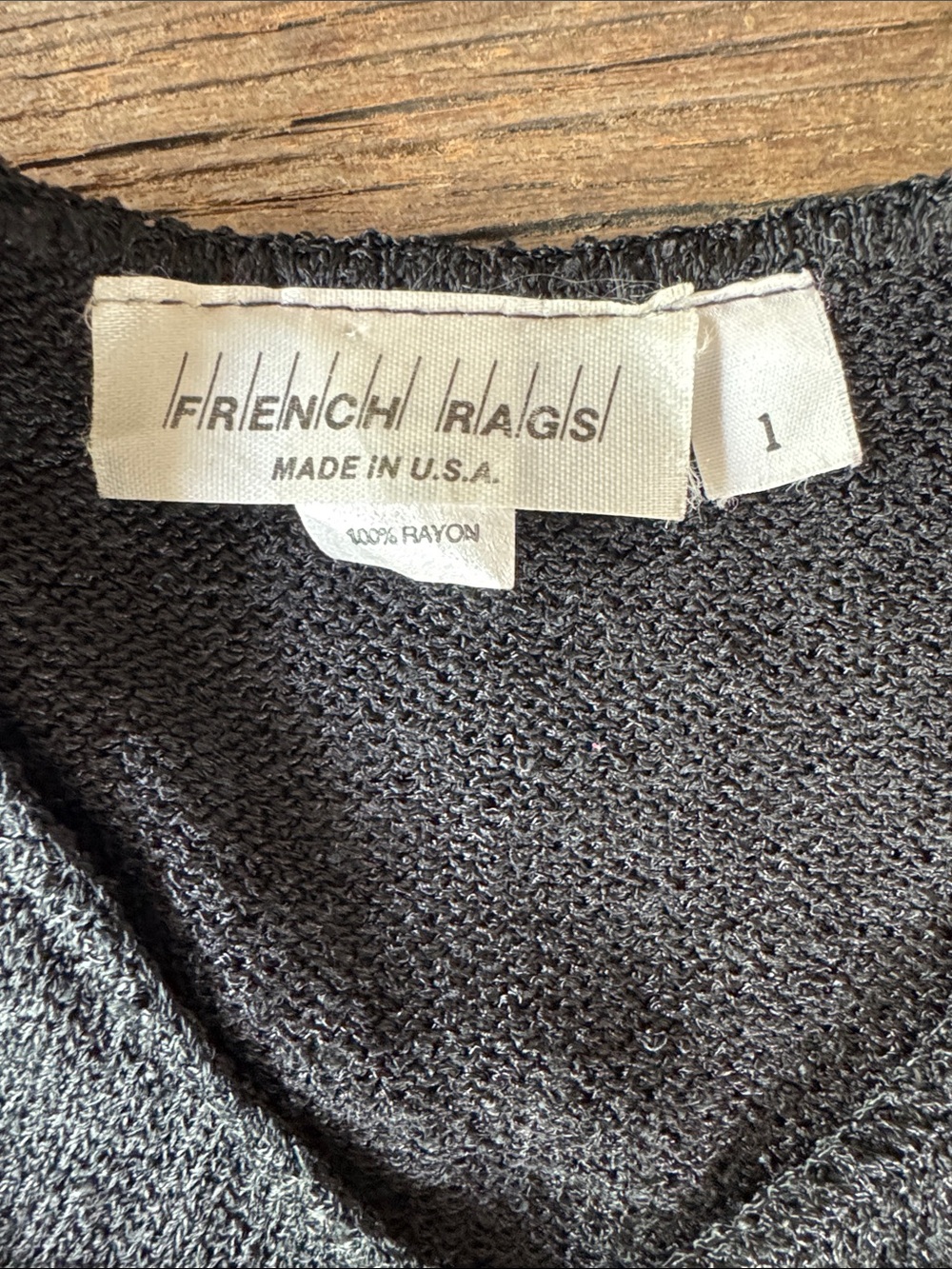 French Rags 80’s 90’s Santana knit vintage long sweater cardigan medium/large - Picture 6 of 6